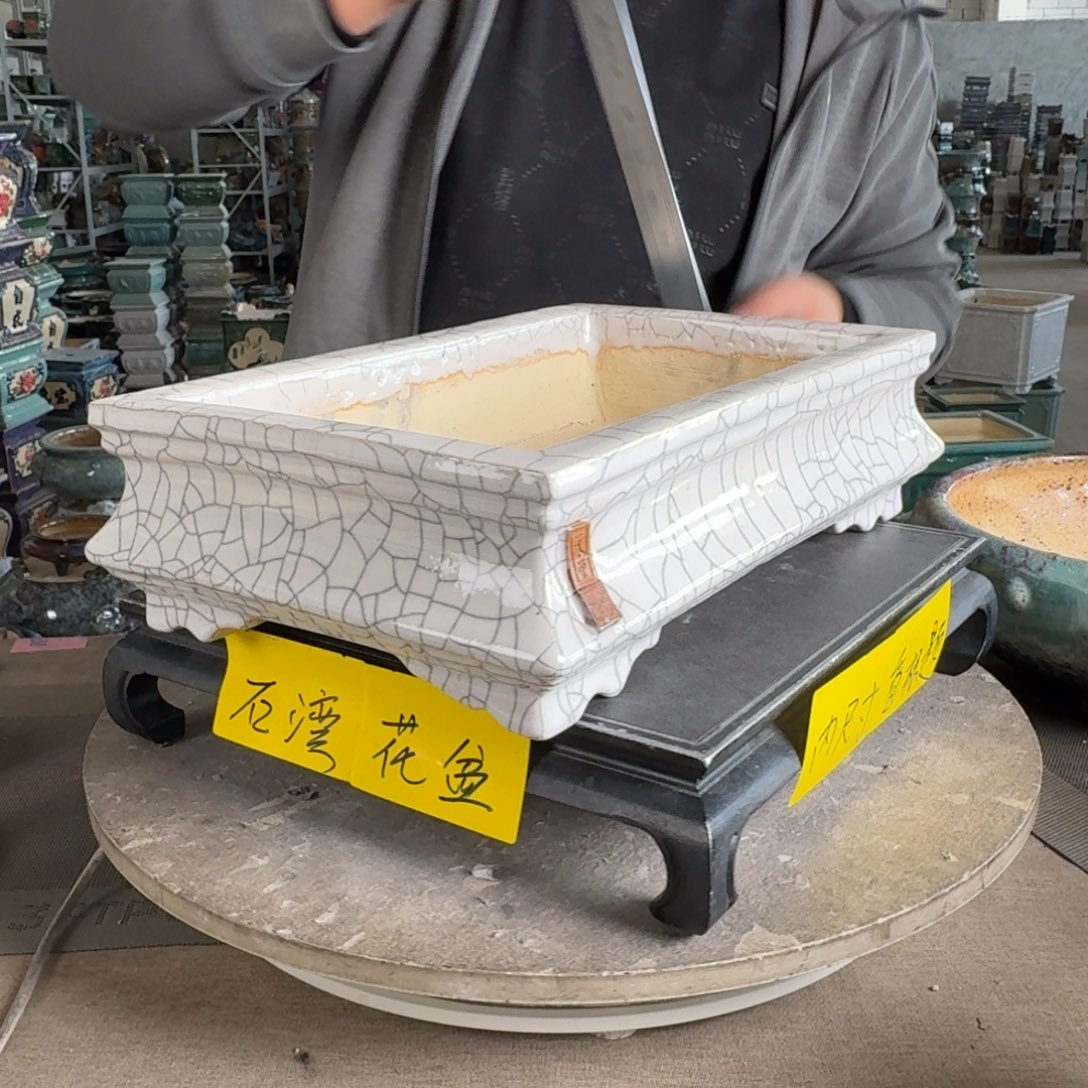 。一风堂石湾花盆 内32*18*7