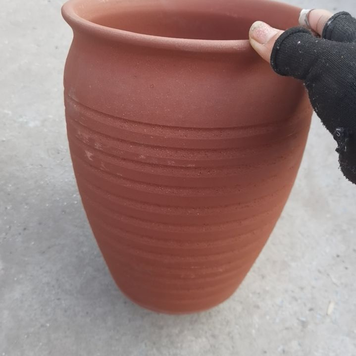 红陶20/27瑕疵底部烧裂