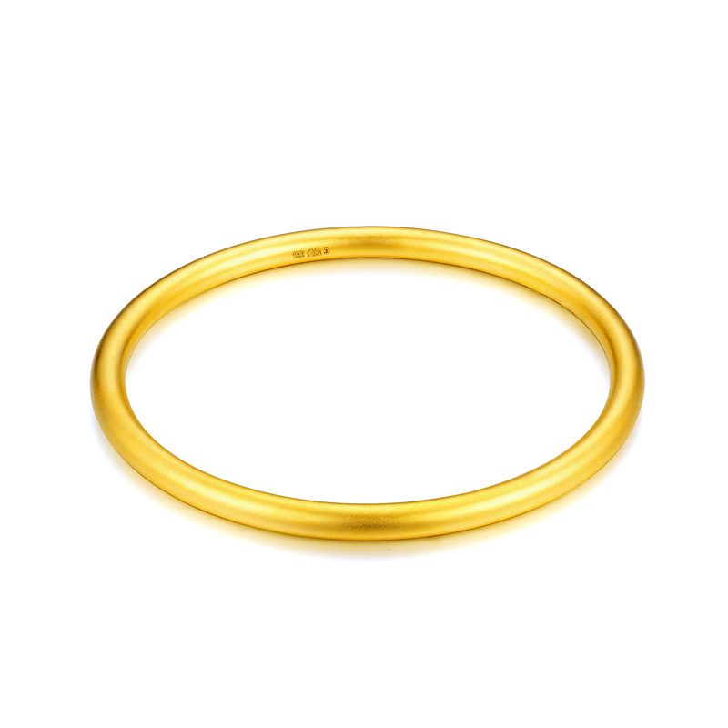 【小云专享】足金999饰品 古法素镯 5112 BP