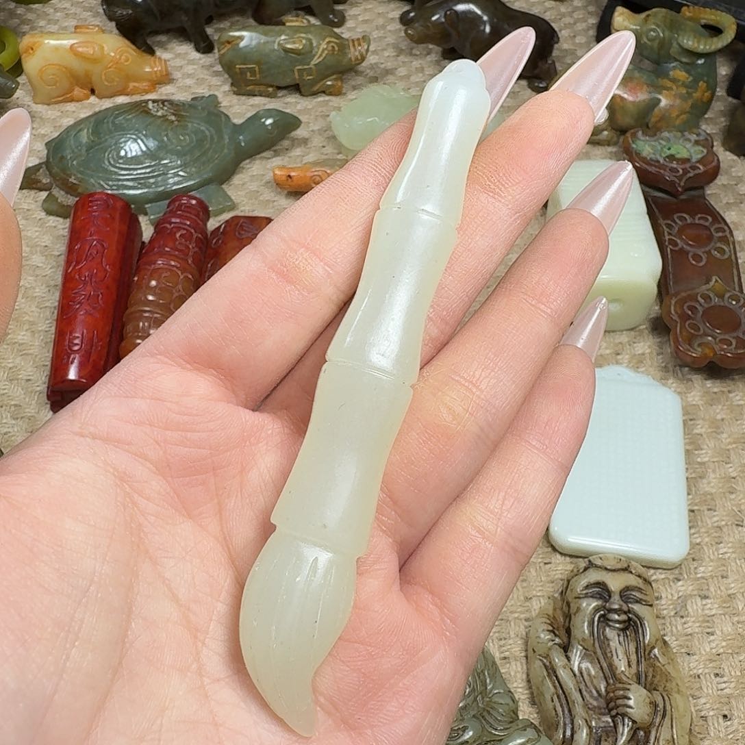 白玉菩提吊坠挂件