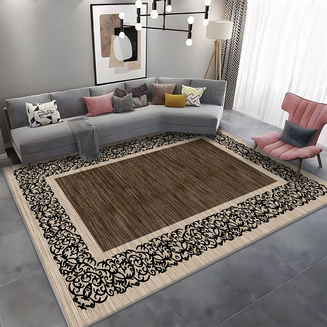 高级感轻奢复古地毯客厅卧室加厚防滑茶几垫大面积家用地毯