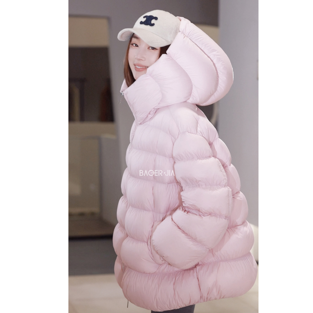 28-【泡泡糖鹅绒服】宝儿家含幂BH33825410极简风三星95白鹅绒外套