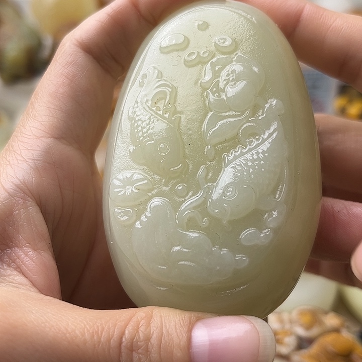 石材古青石不退换鱼