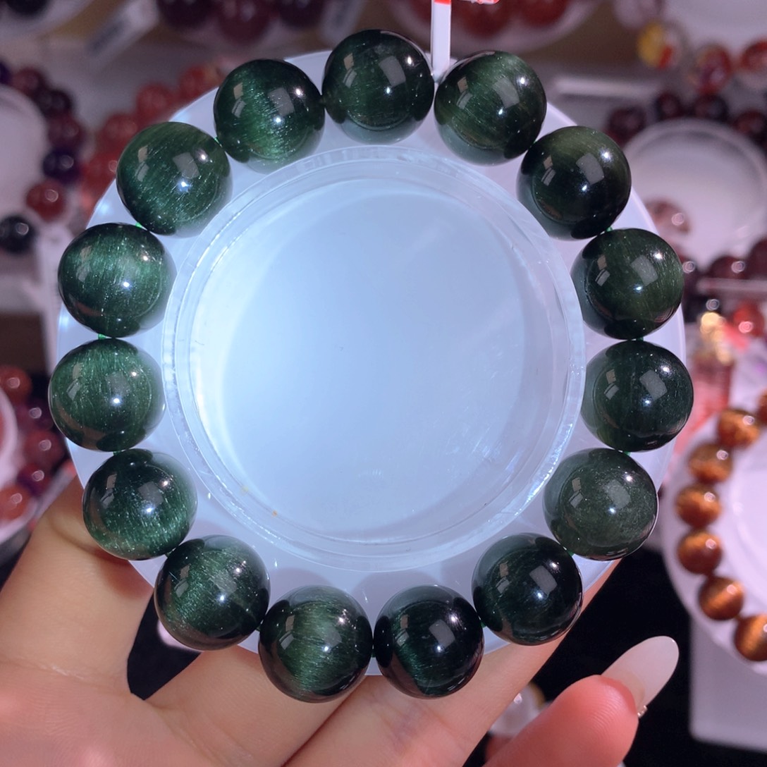 未镶嵌手链水晶绿发晶 13.6mm