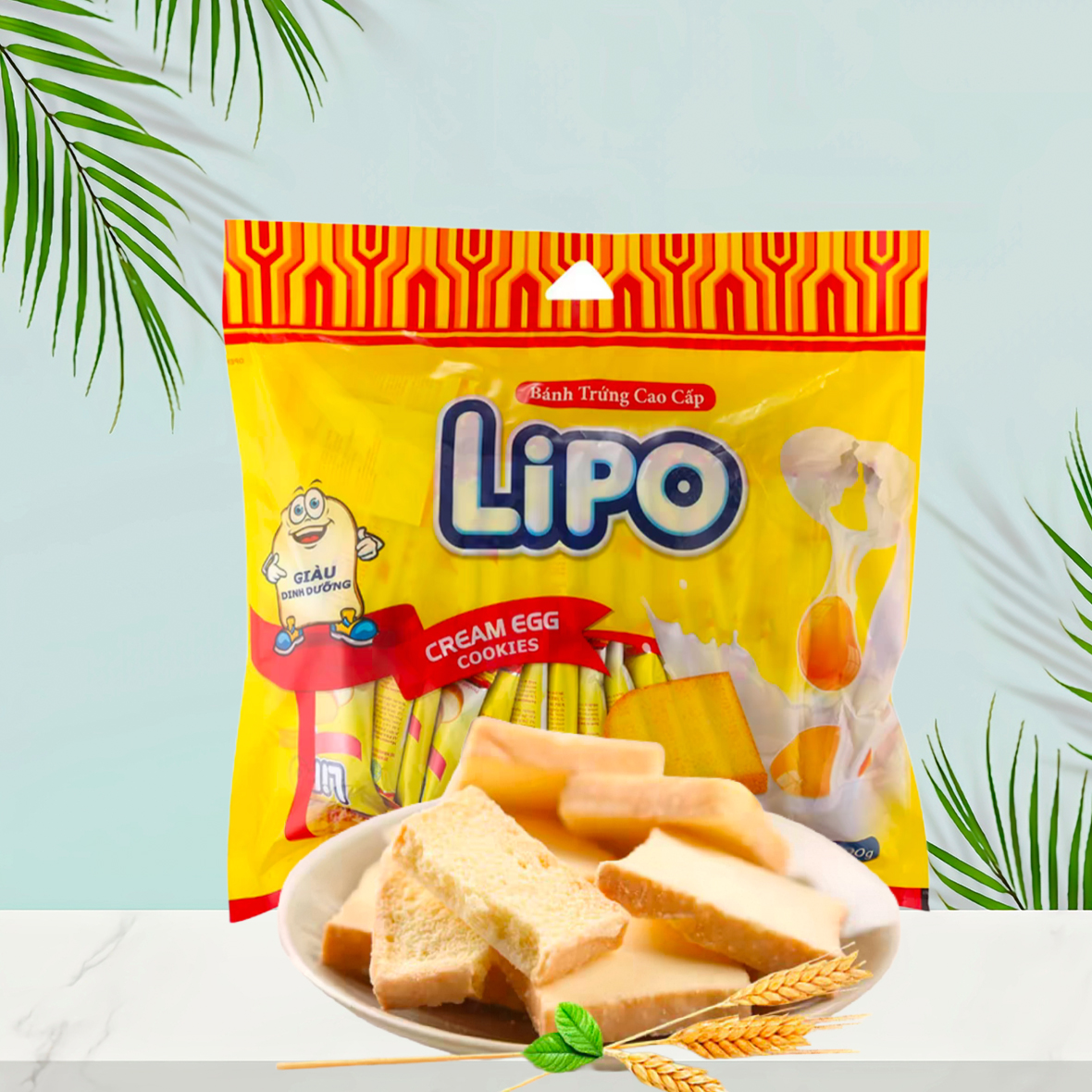 越南风味 LIPO 面包干 300g 饼干小包装多口味零食小吃休闲食品
