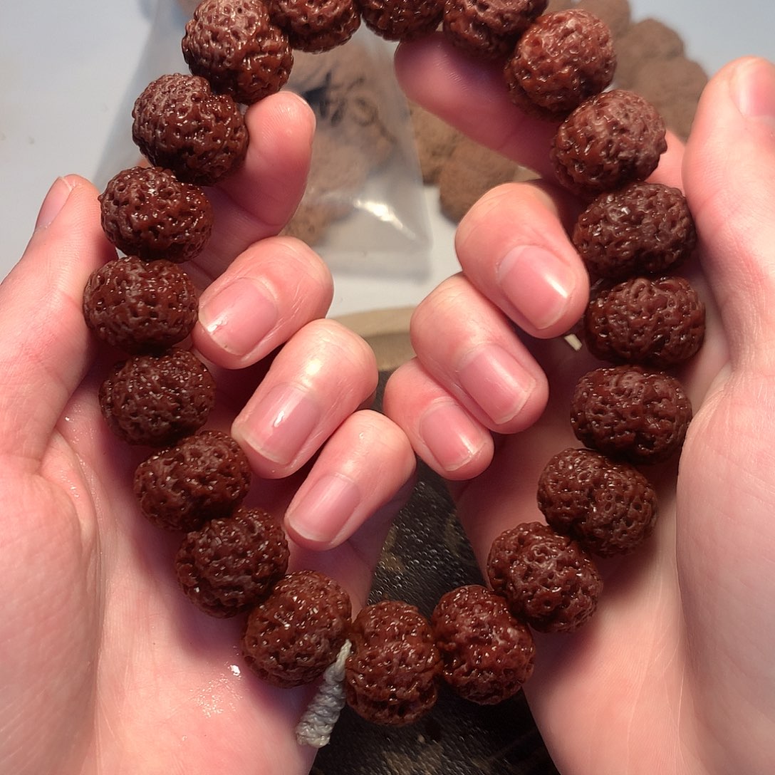 金刚菩提手串19粗筋梅花头货