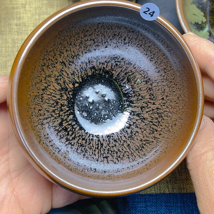 茶盏微瑕龙窑柴烧大钵器型牛牛豪10.2口径