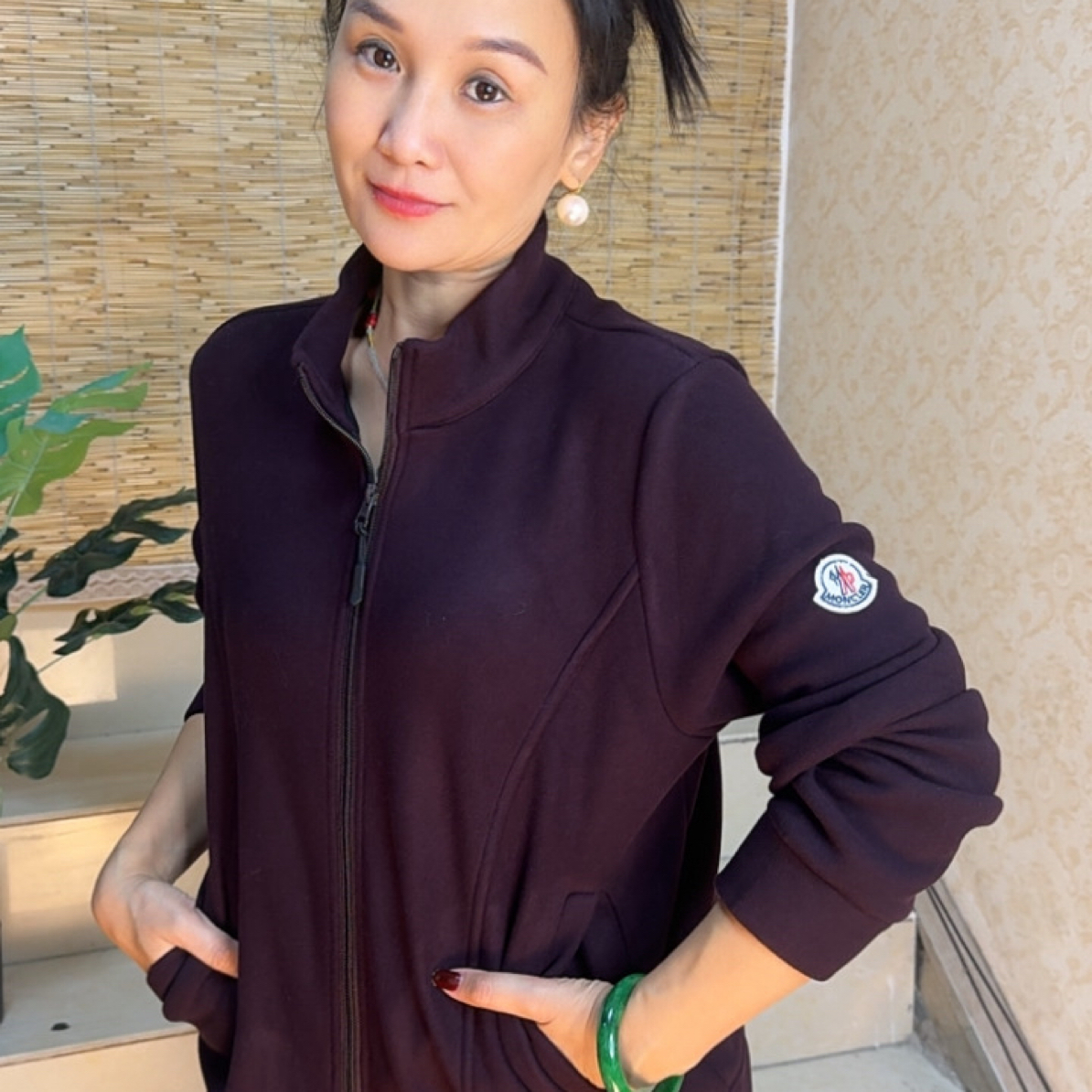 秋冬2025双面德绒小蛮腰双拉链外套上衣舒适柔软亲肤运动