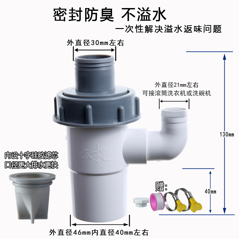 水盆排水软管防溢水接头排水管接口配件