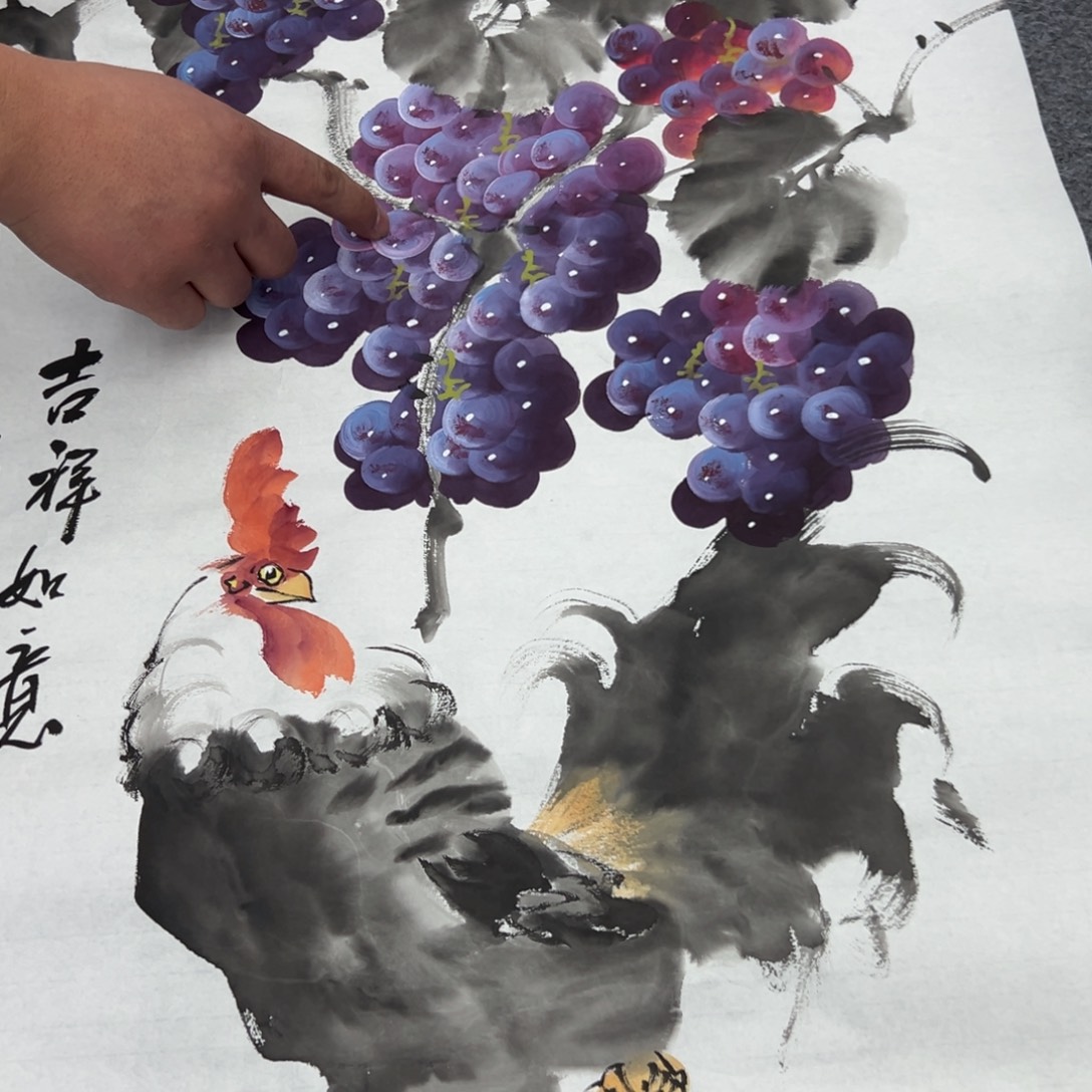 国画宣纸纯手绘字画