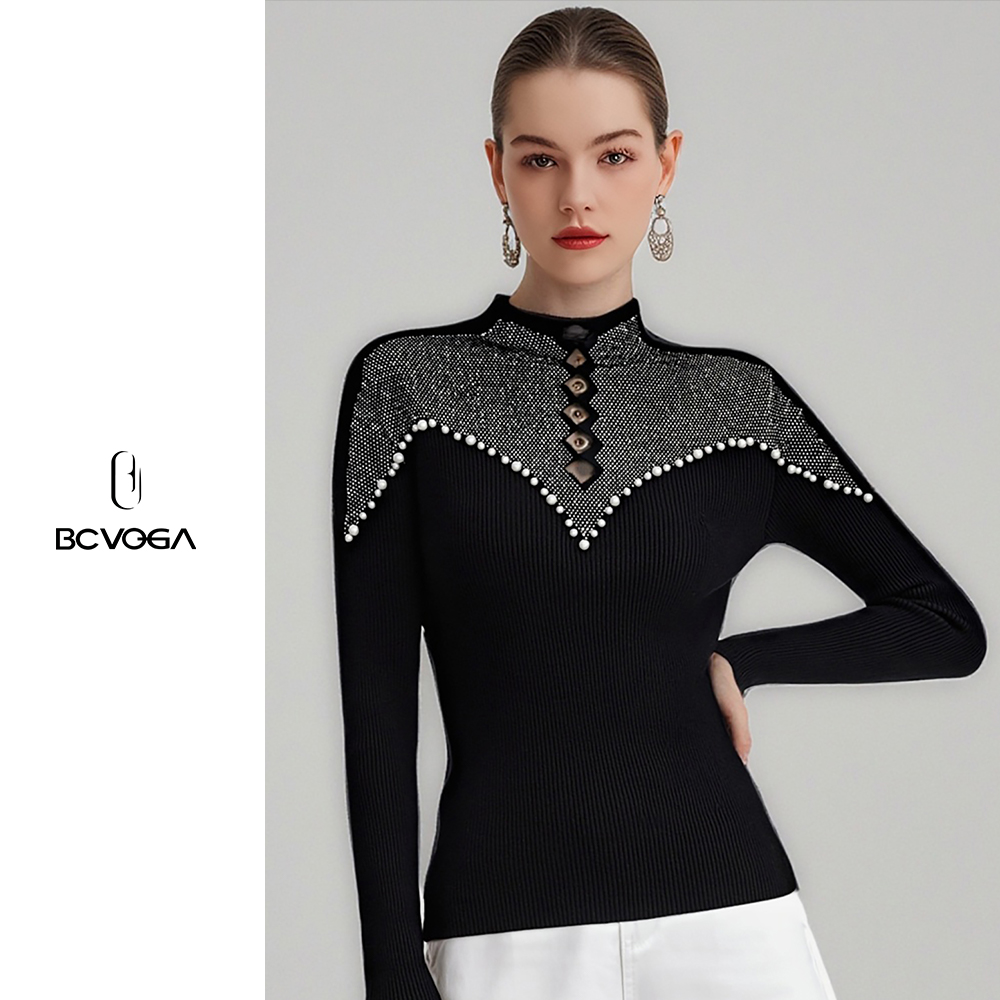 温柔修身百搭气质拼接打底衫秋冬内搭新款显瘦黑色蕾丝上衣长袖