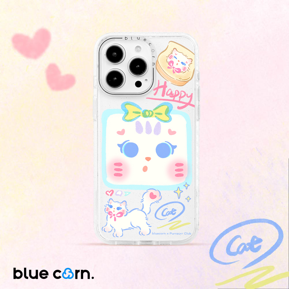 Bluecorn联名PurrpurrCLUB大脸pipi适用苹果iPhone16/15/14手机壳