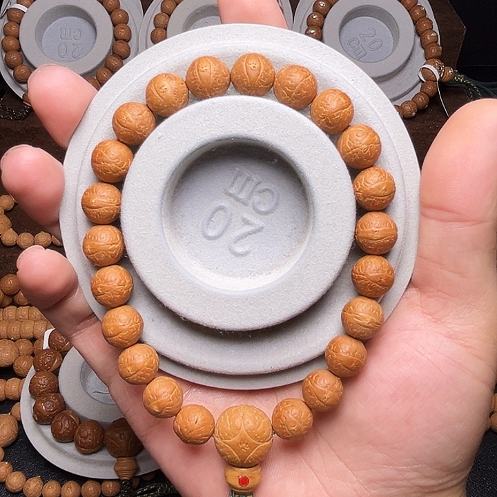 手串凤眼菩提11.5mm铁籽红油皮