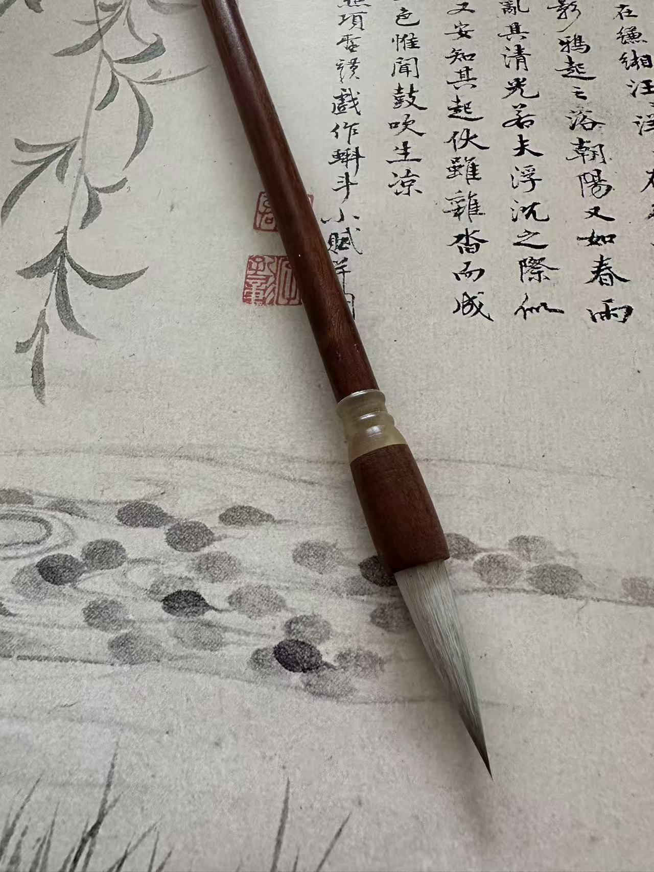 中楷兼毫毛笔 适用行书、楷书、国画创作