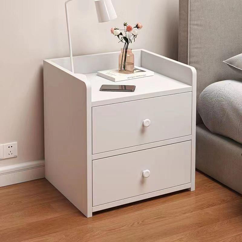 新疆西藏包邮原木风日式床头柜卧室家用简易收纳带锁储物柜小型置