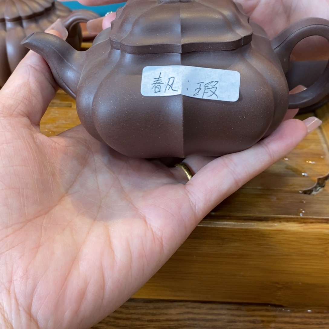 茶壶紫砂待*风原矿泥料手工壶直播间