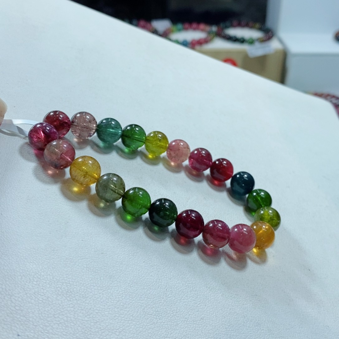 碧玺手链未镶嵌唯*碧玺