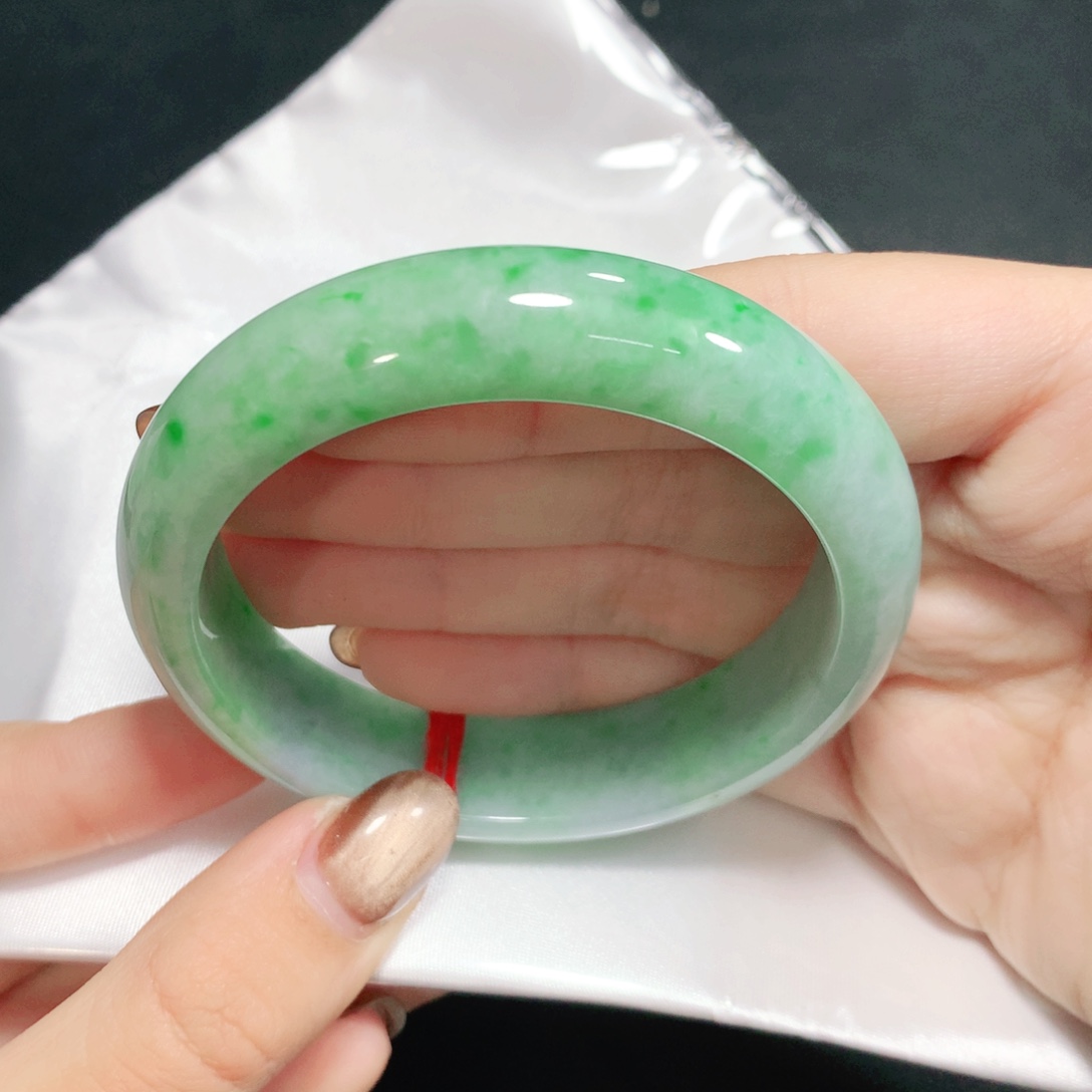 翡翠未镶嵌手镯55.3圈Z1011