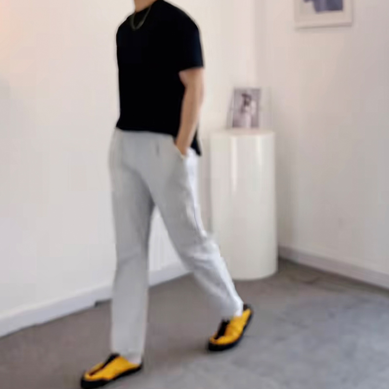 【银灰色】男士皮肤裤夏季薄款休闲裤MT013