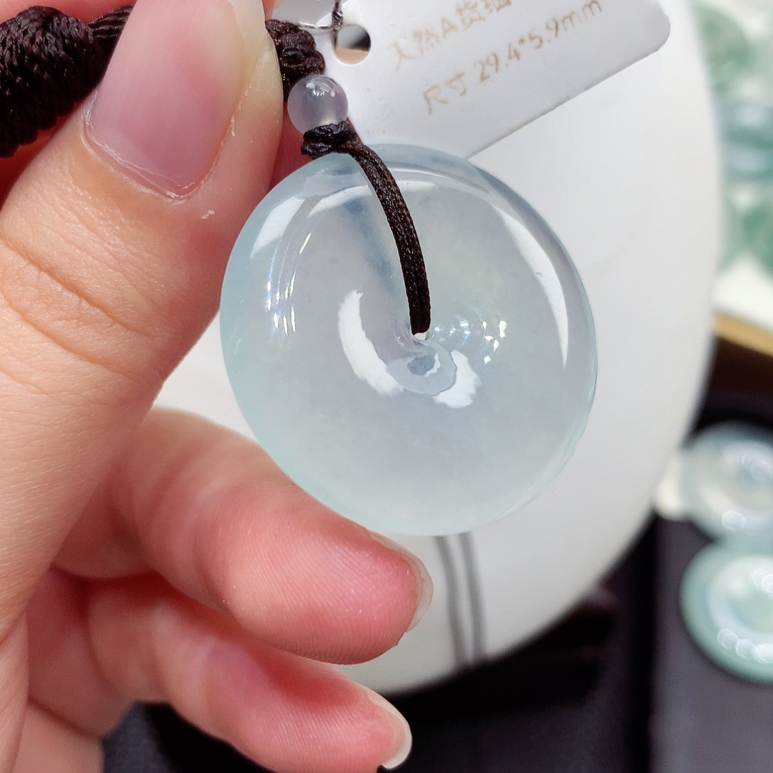 颈饰未镶嵌翡翠编号125，29.4/5.9