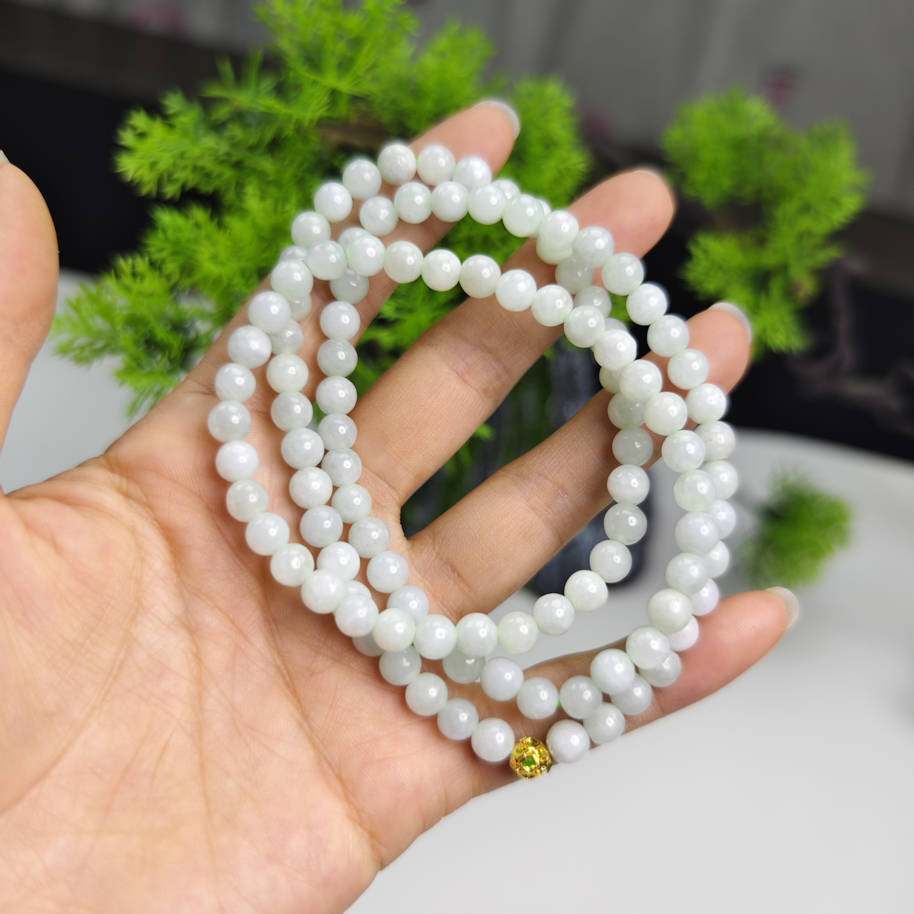 天然缅甸a货翡翠项链