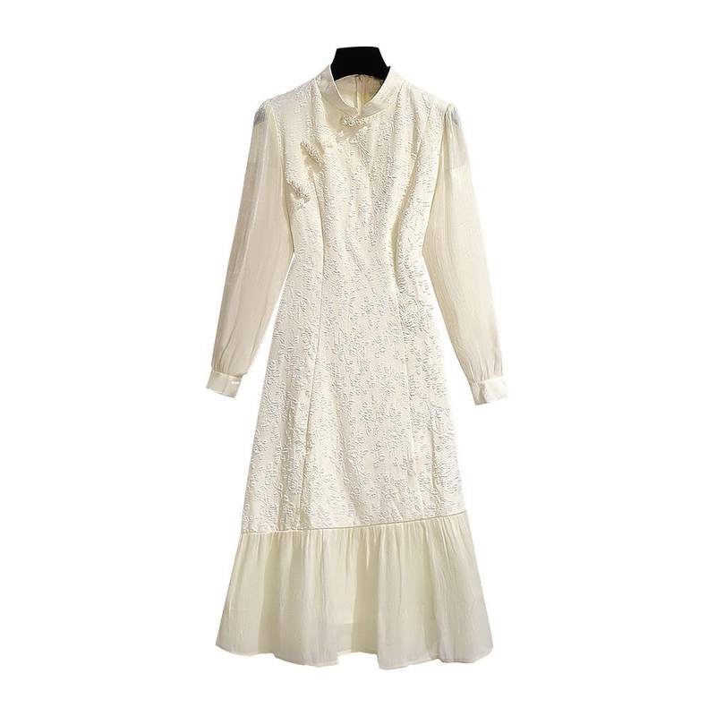 63【连衣裙】新中式旗袍斜襟对襟连衣裙