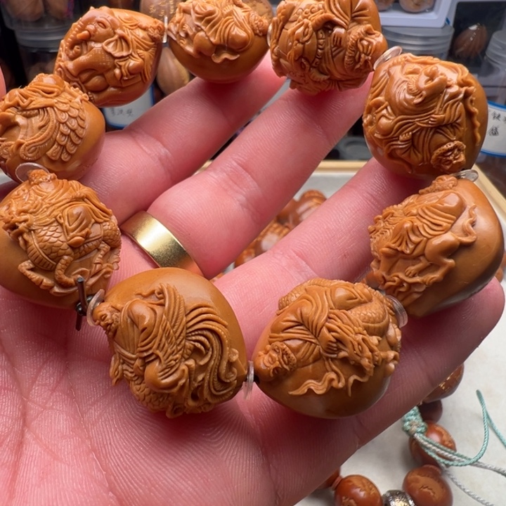 橄榄核手串/手链2.3玉兽达摩