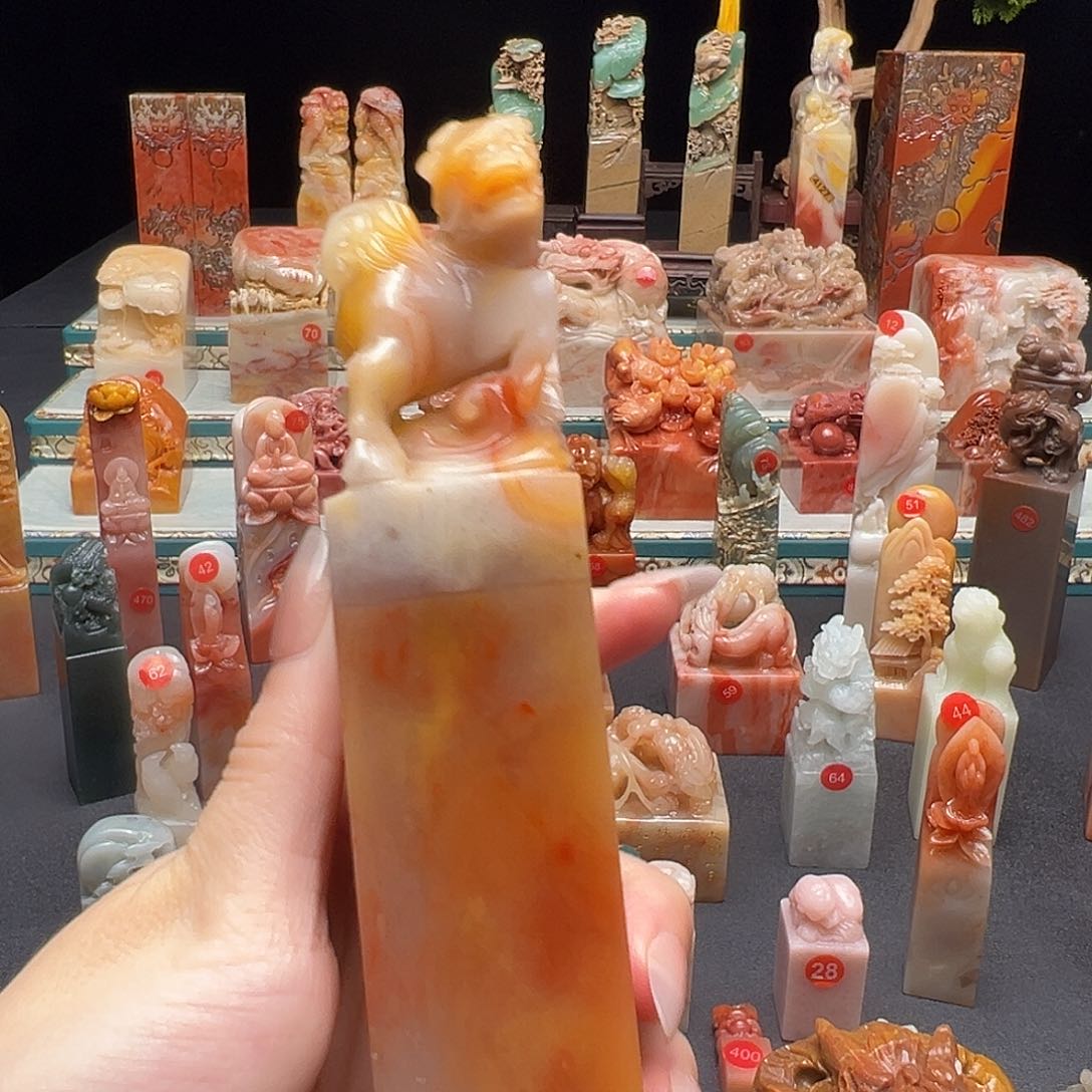 寿山石印石漠*手工制作