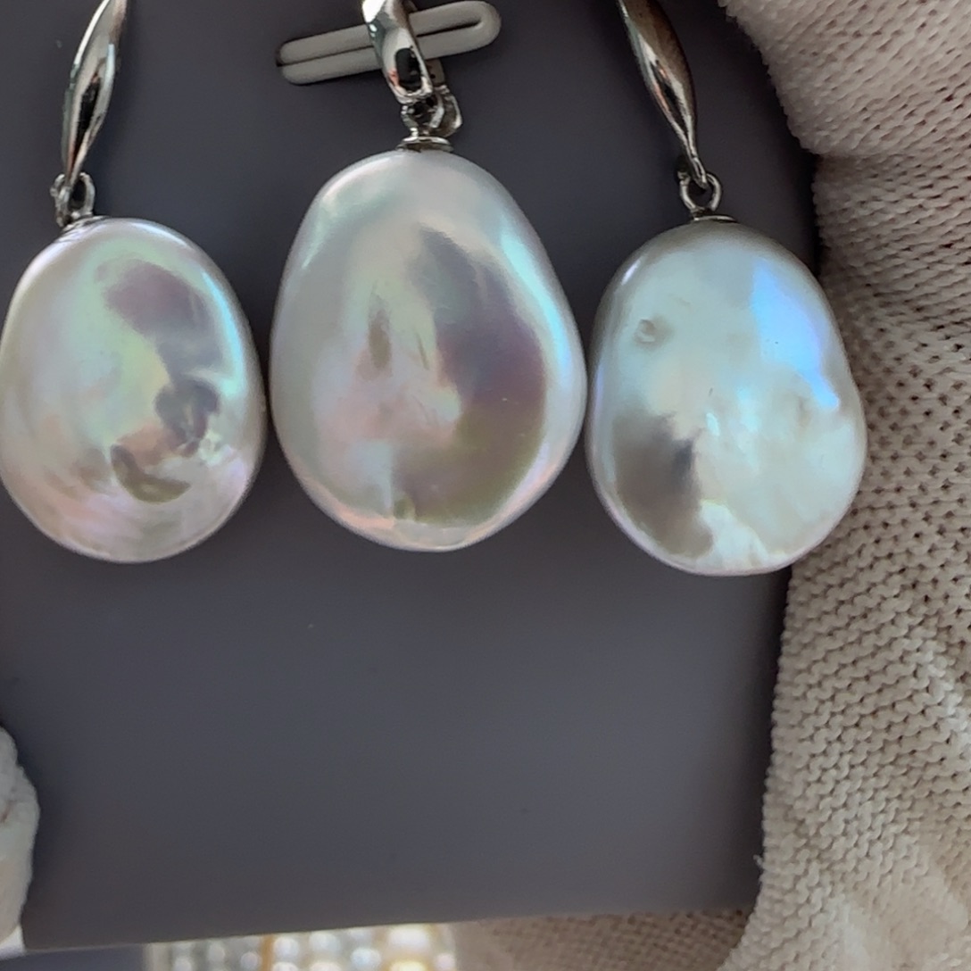 淡水珍珠颈饰银S925镶嵌