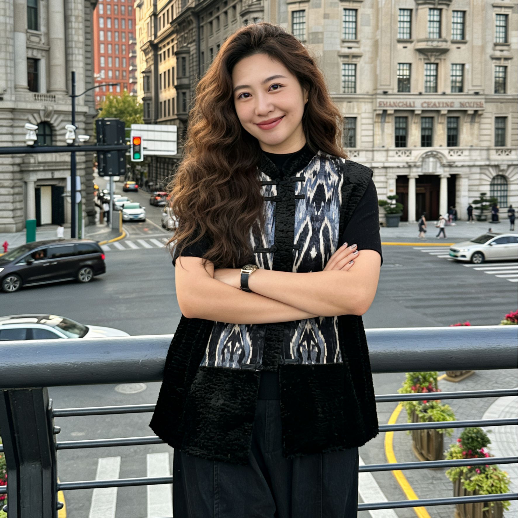 艾特莱斯中式丝绒马甲