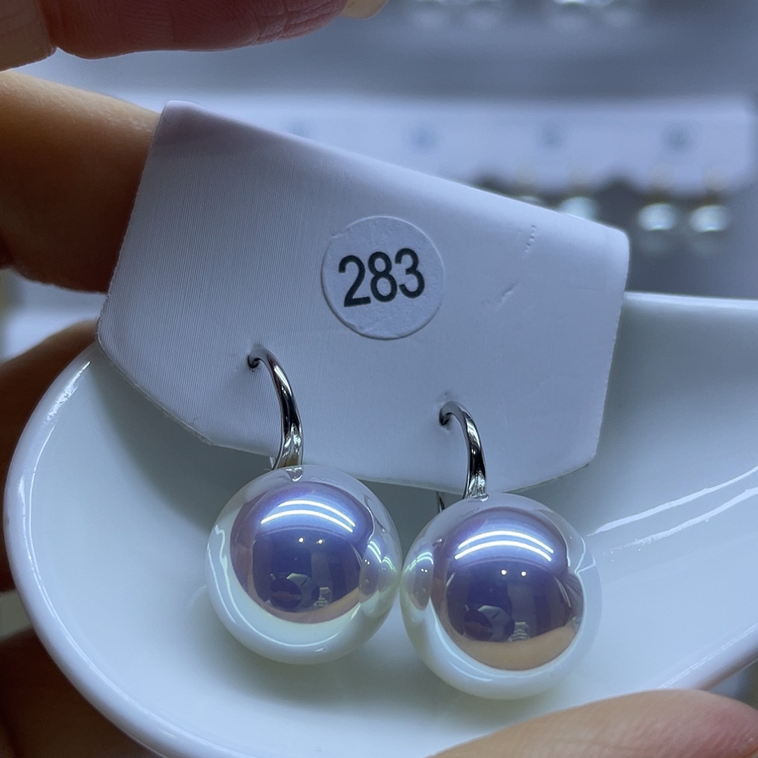 耳饰淡水珍珠银S925镶嵌