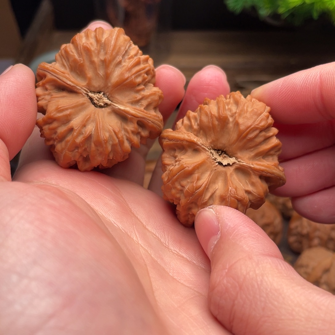 文玩核桃把件G30号40尺凹底