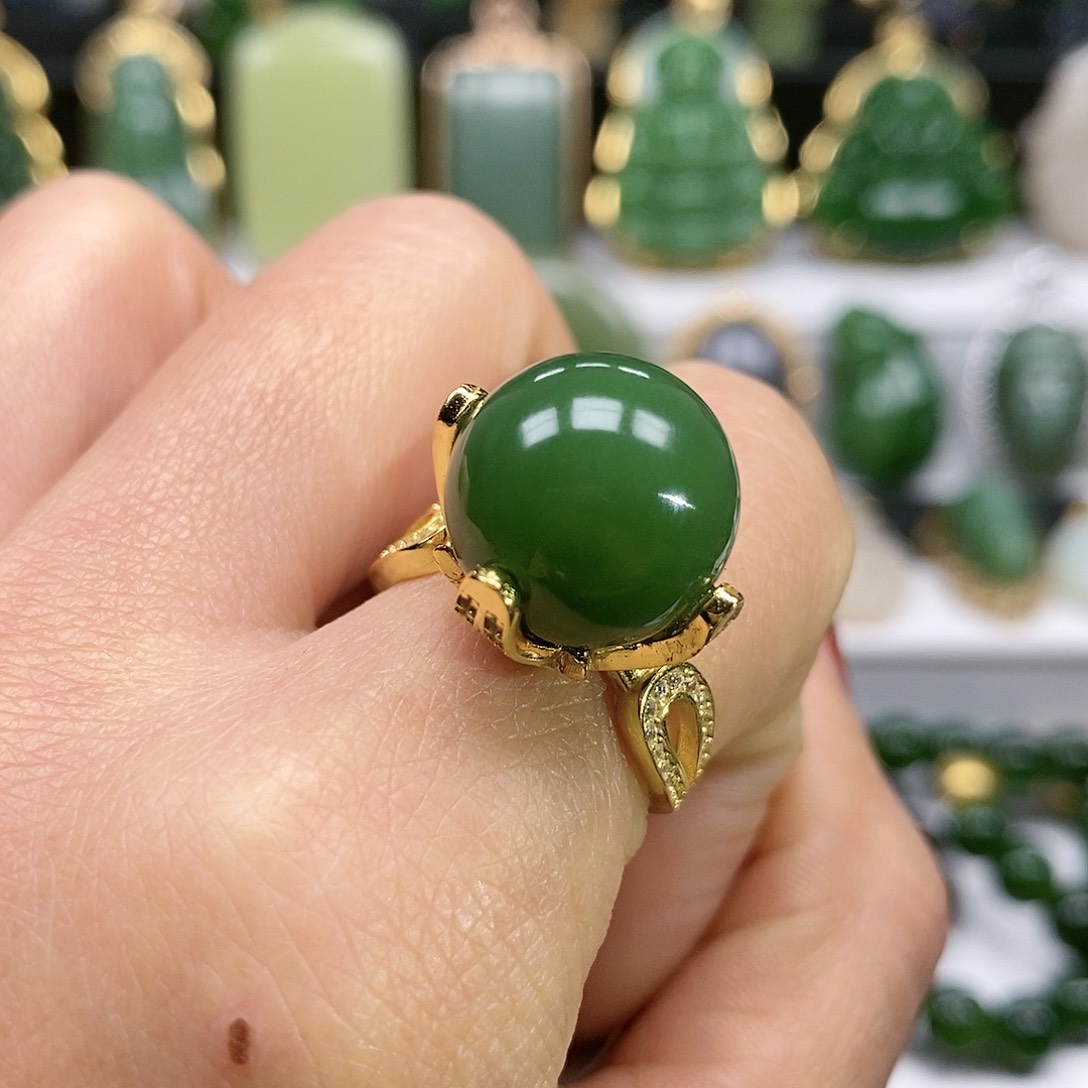 和田玉颈饰银S925镶嵌