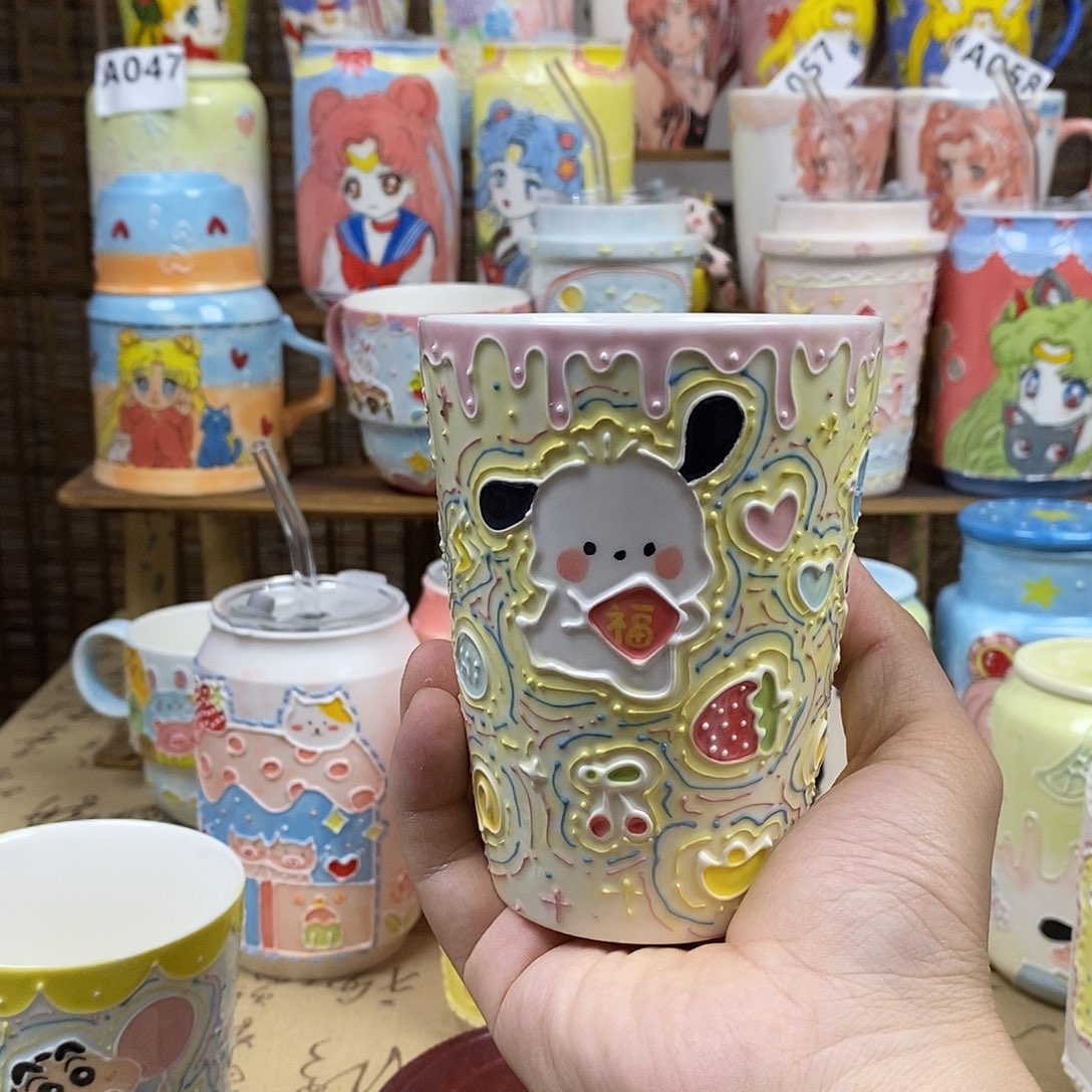 杯子景德镇陶瓷可爱杯