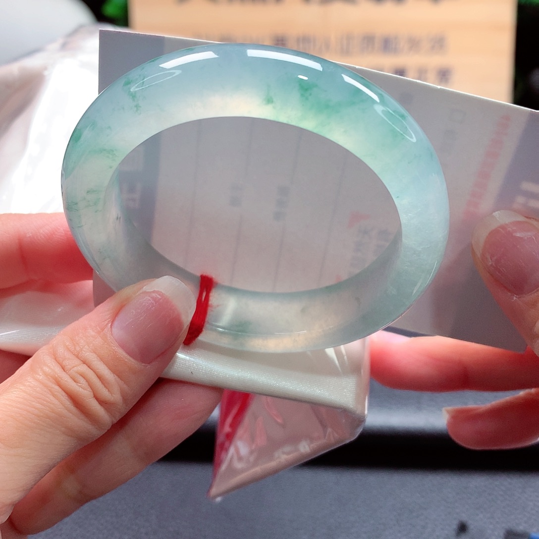 未镶嵌手镯翡翠104号，天然A货翡翠手镯