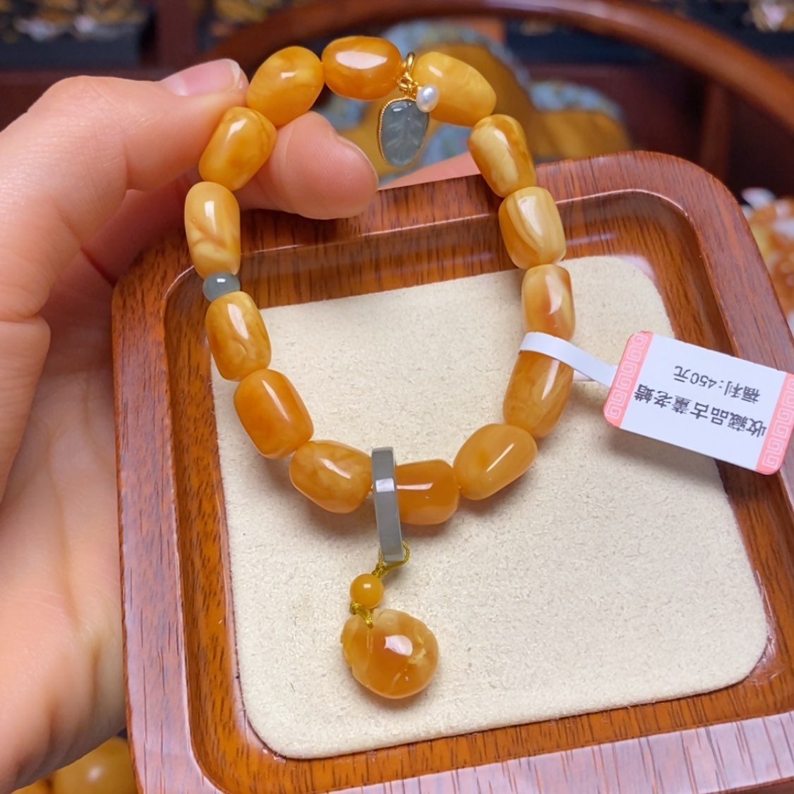 【闪购商品】蜜蜡手链未镶嵌手串