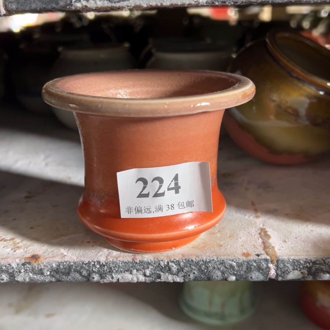 红陶景德镇手工花盆