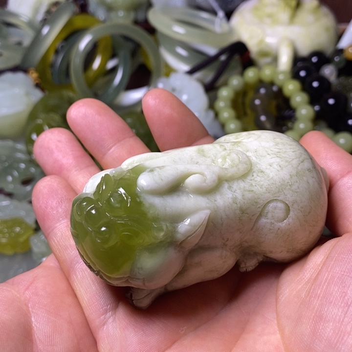 岫玉岫玉手把未镶嵌