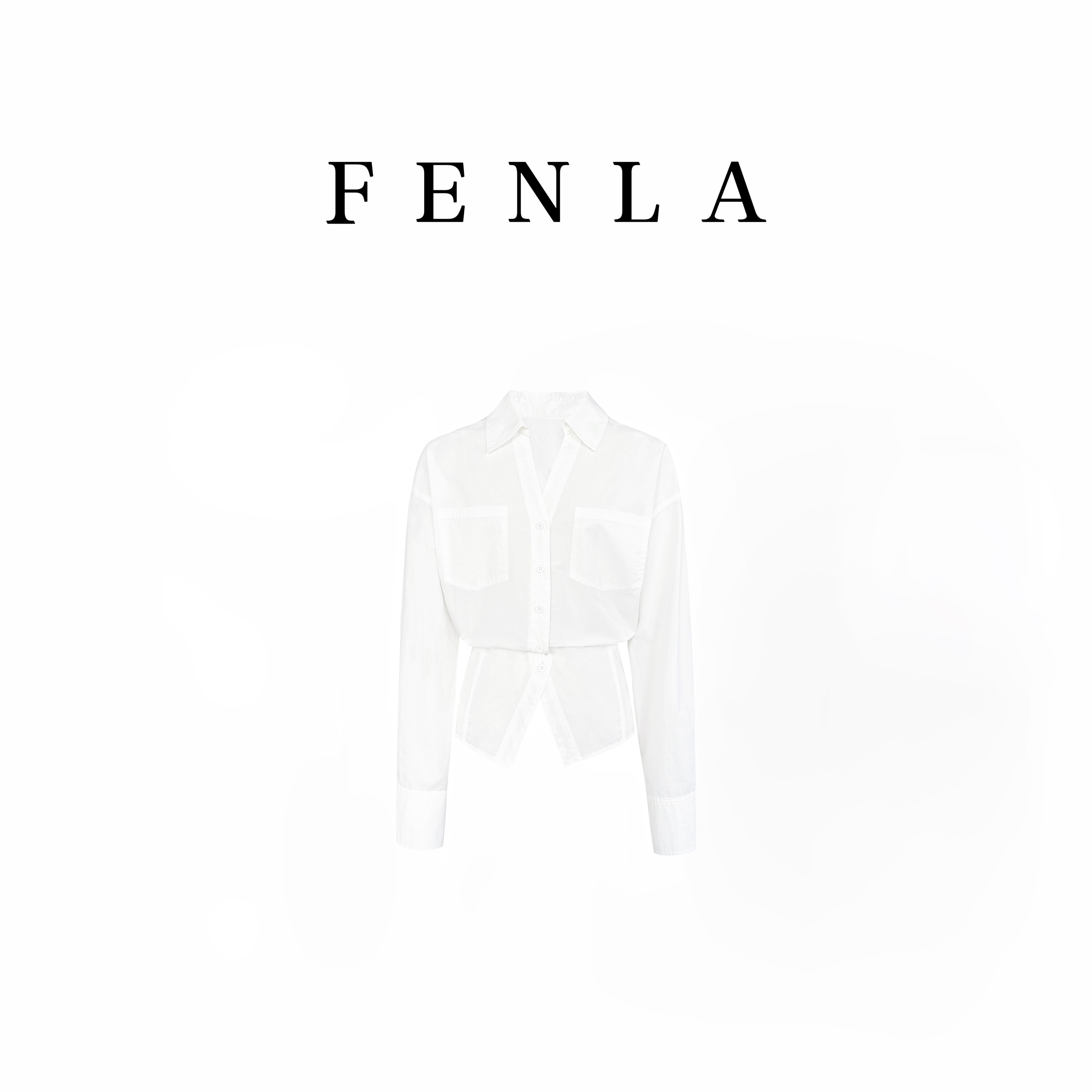 【惠姐私服】极简风设计感小众上衣高级感长袖衬衫 82918