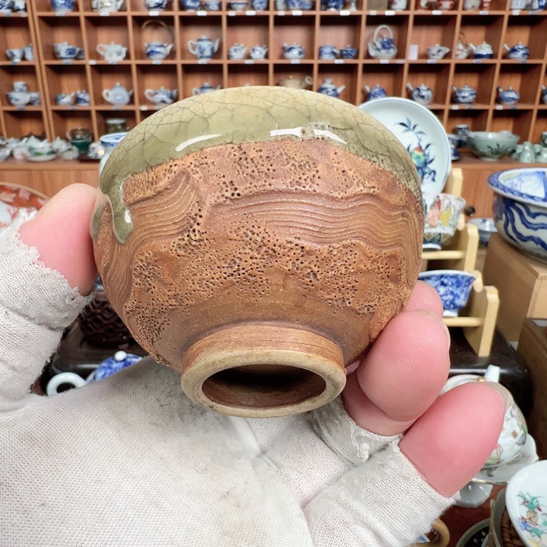 柴窑手绘青春瓷茶具老相马