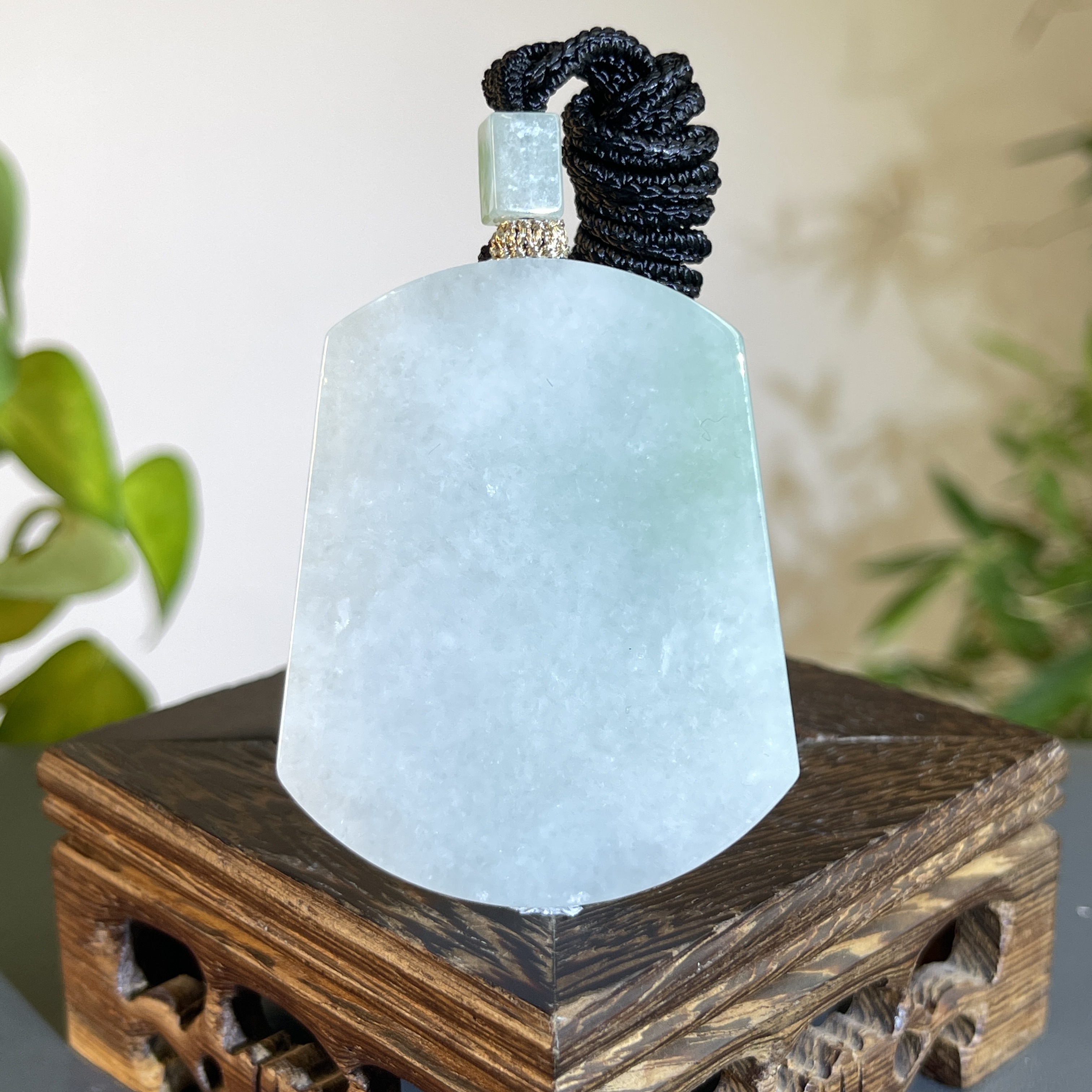 JTW10-49  天然缅甸A货翡翠  无事牌