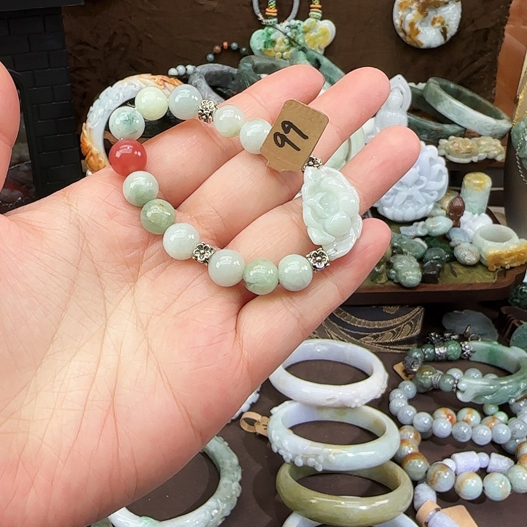 翡翠未镶嵌手链手链