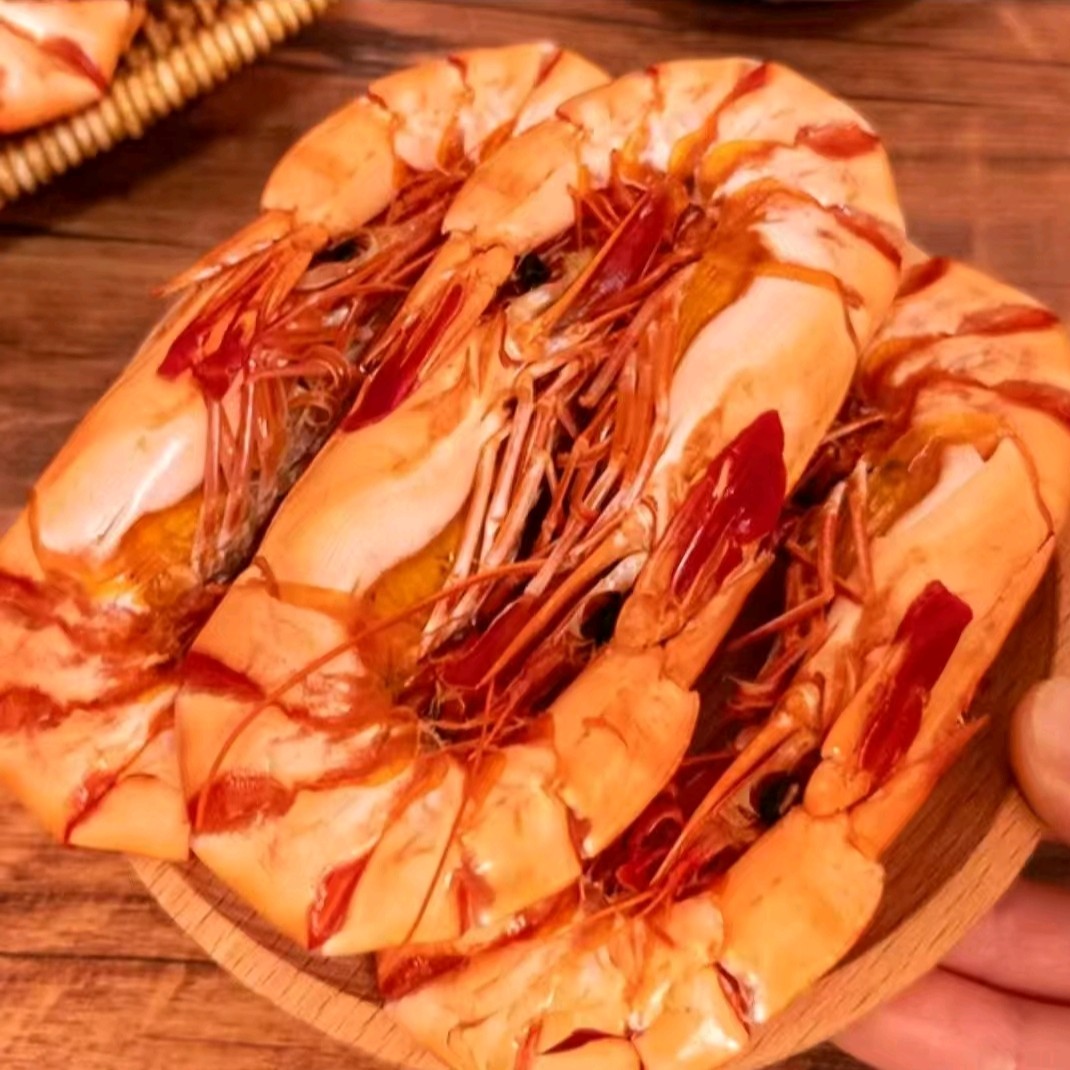 本港特大九节虾干25~35只斤 开袋即食 冷冻保存