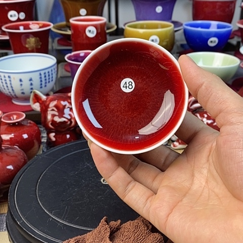 【闪购商品】姜****鱼景德镇名陶雅玩原矿郎红