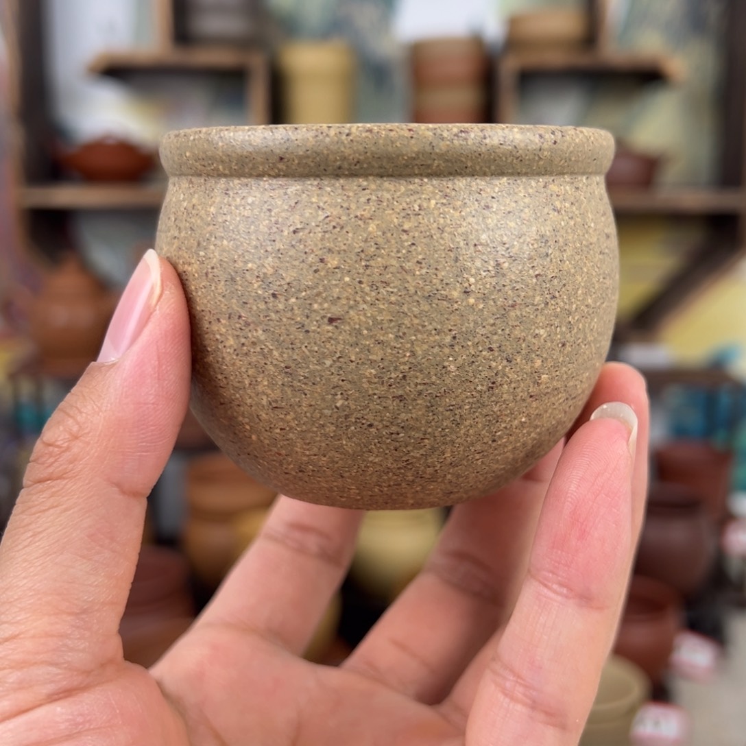 紫砂茶杯拙器甄选，纯原本矿。