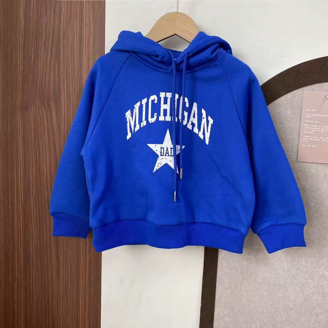 1553男童秋冬加绒套头卫衣嘻哈风卫衣