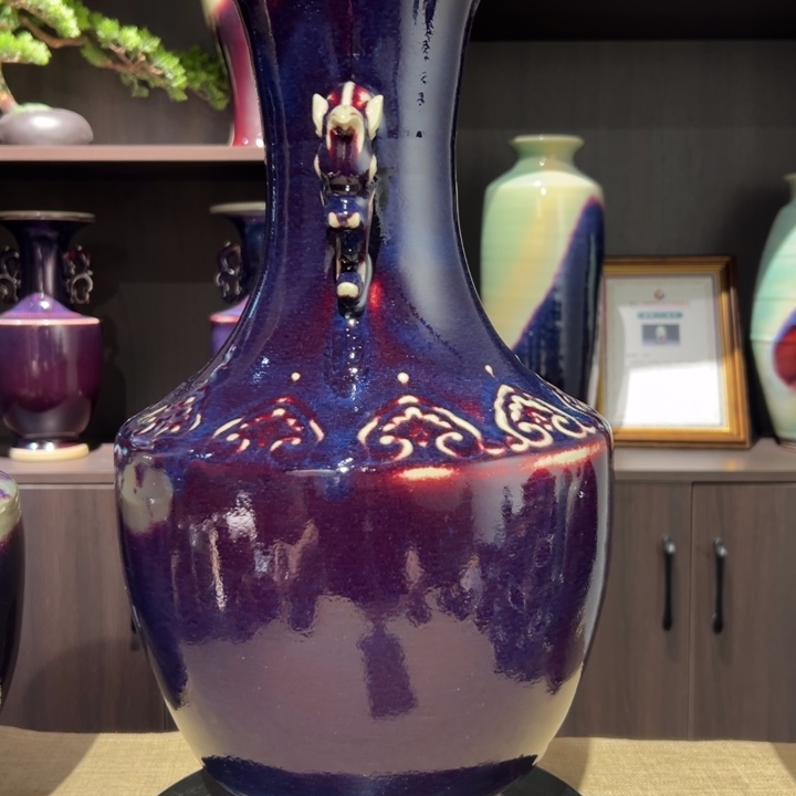 春***。陶钧瓷永寿瓶1223456788