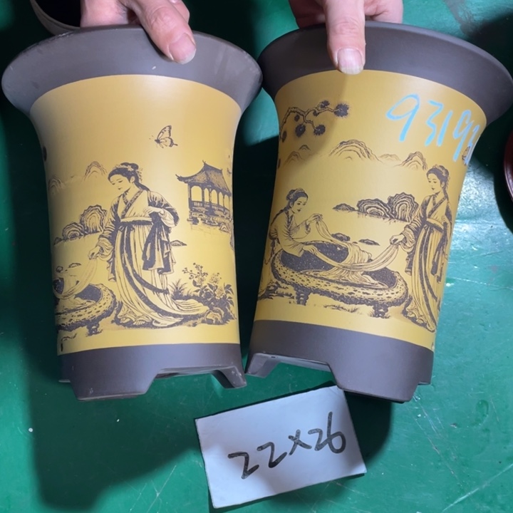 用***9紫砂花盆微瑕大号