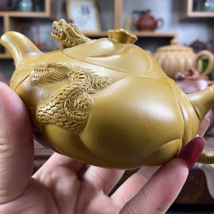 紫砂茶壶盲*忙原矿紫砂壶