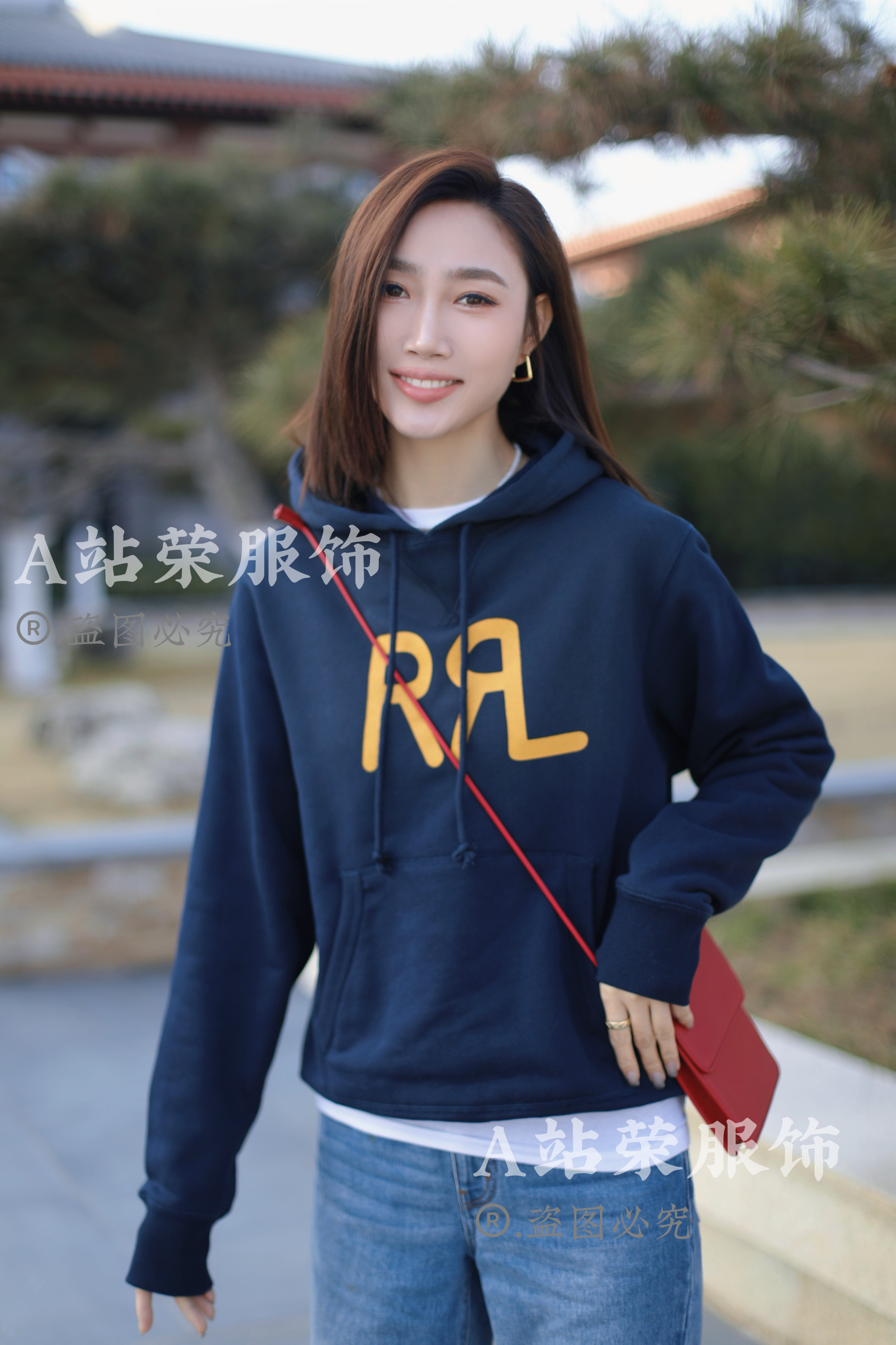【荣姐精选】R字母连帽卫衣